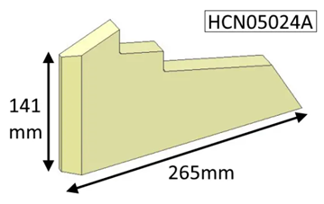 Hunter Inset Side Brick - Upper Left Hand - MKI