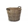Shropshire Round Grey Log Basket
