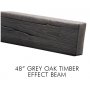 48" Grey Oak Timber Effect Beam