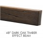 48" Dark Oak Timber Effect Beam