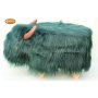 !!<<span style='color: #ff0000;'>>!!PRE ORDER!!<</span>>!! Gardeco Penelope the Dark Teal Highland Cow Footstool   