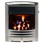 Solaris HE Glass Fronted Convector Insert Gas Fire - Chrome Finish