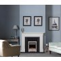 Sandon Electric Insert Fire with Satin Silver Frame