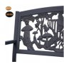 Gardeco Steel Framed Cast Iron Bench with Fairies