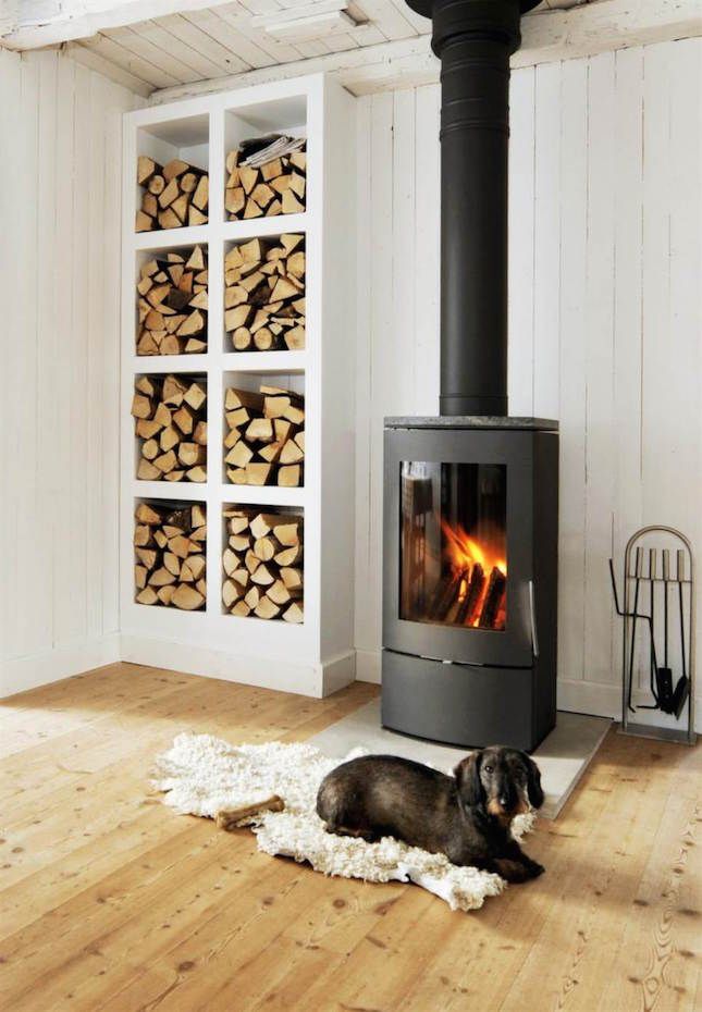 Relax next to a wood burning stove