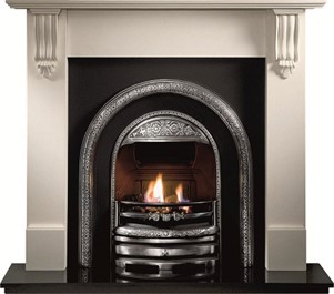 Bolton Fireplace  Highlighted Finish (without Cast Back)