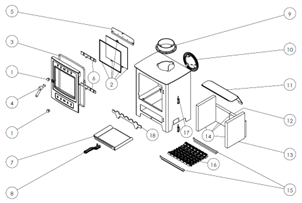 Arada AX3 Multifuel Exploded Diagram