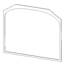 Hunter Inset Glass Gasket - Single Door - New Type Door