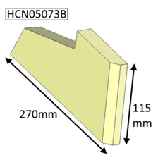 Hunter Inset Side Brick - Upper Left Hand - MKII