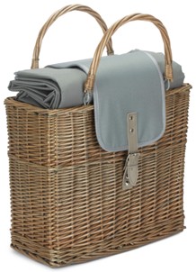 Grey Chiller Basket And Picnic Blanket