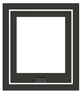 Di Lusso R4 4 Sided Black Frame