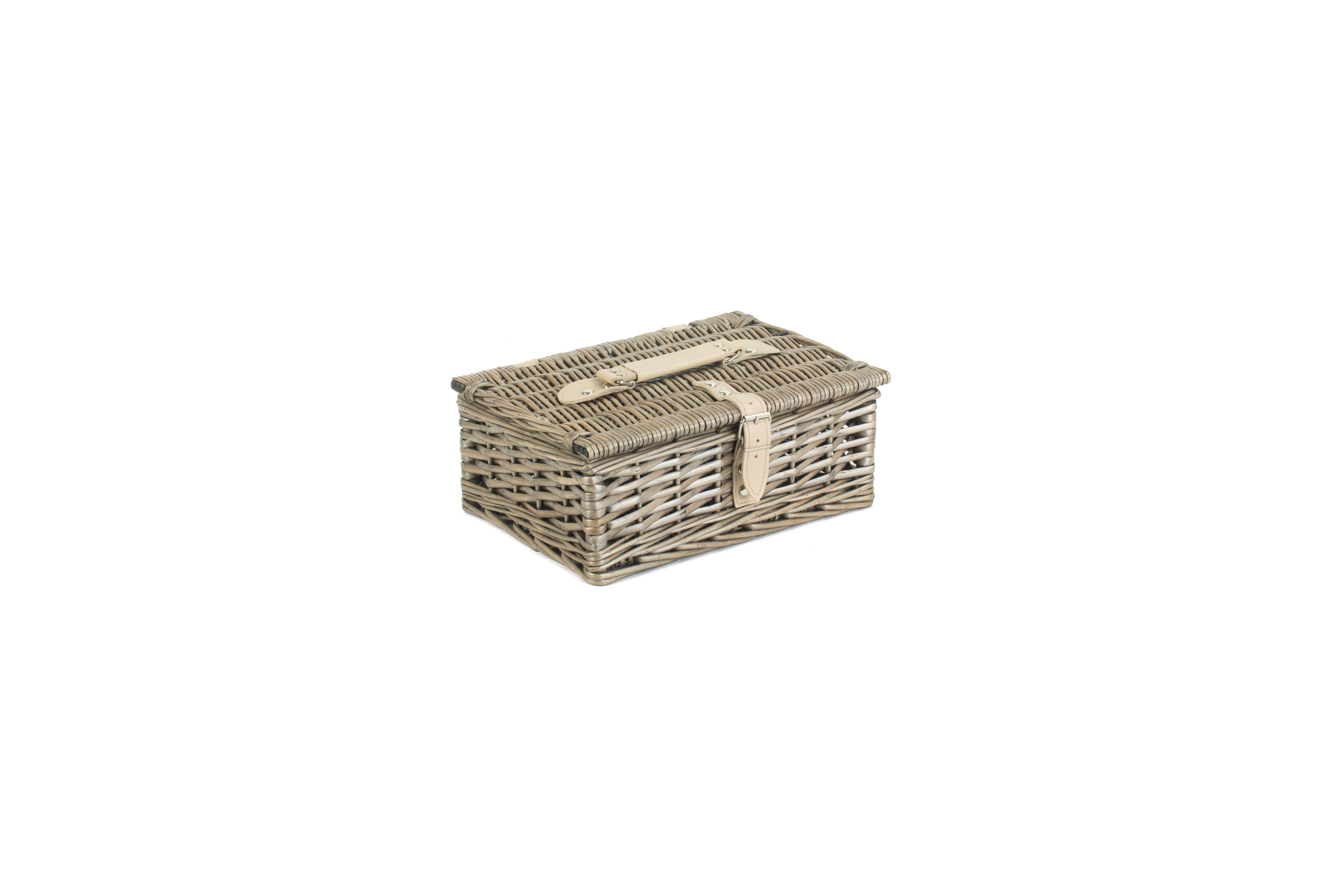 10 Inch Antique Wash Split Willow Hamper