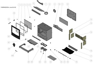 Arada Farringdon Large Eco Exploded Diagram