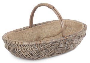 Small Shallow Antique Wash Lined Trug