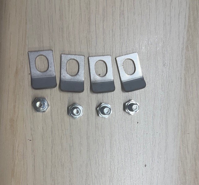 ACR Woodpecker Glass Clips and Screws - Set of 4