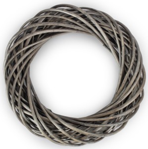 Medium Antique Wash Wicker Ring / Wreath