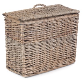 Rectangular Toilet Tidy Lidded Basket