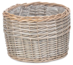 Large Round Antique Wash Planter