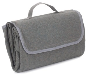 Grey Tweed Picnic Blanket