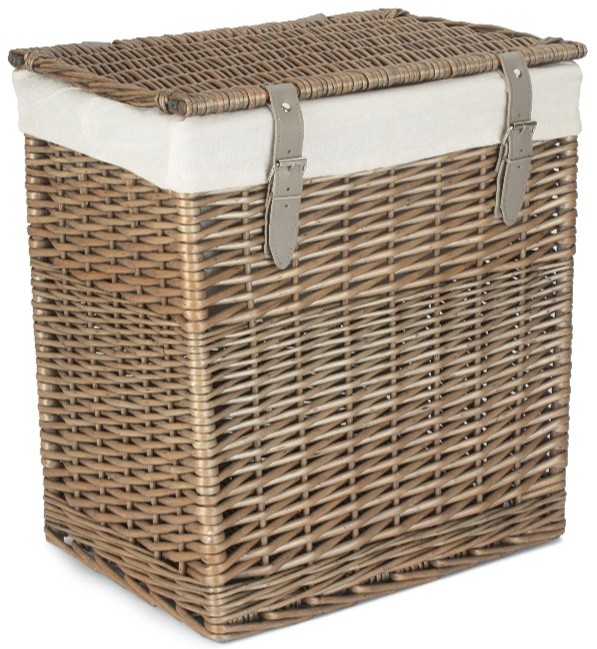 Small Boutique Antique Wash Storage Laundry Hamper With Lining