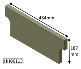 Hunter Herald 6 CE Woodburning Rear Brick