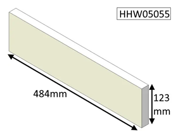 Hunter Herald 5 Slimline Multifuel Rear Brick (CE Model)
