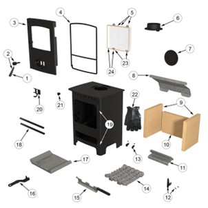 Arada Hamlet Solution 5 Multifuel SE Exploded Diagram - Series 1