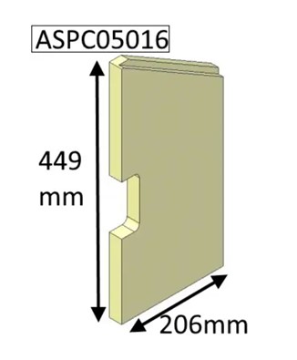 Parkray Aspect 5 Compact ECO Left Hand Side Brick