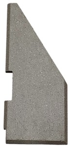Penman Panamera / Savona Inset Right Hand Side Shaped Brick - 413mm x 185mm x 25mm