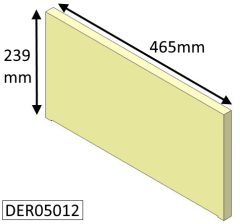 Di Lusso R5 Upper Rear Brick - 465mm x 239mm