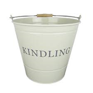 Large Kindling Bucket in Cream