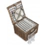 2 Person Grey Checked Chiller Hamper