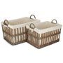 Set of 2 Malmö Openwork Laundry Storage Baskets