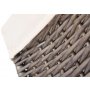 Jumbo Antique Wash Storage Basket With White Lining