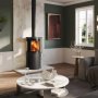 Stovax FireFX Atlas 3 with Side Windows and Black Glass Sides Woodburning Stove - 6.2kW