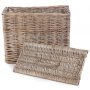 Rectangular Toilet Tidy Lidded Basket