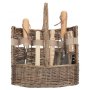 Small Antique Wash Deluxe Garden Tool Basket
