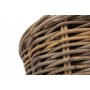 Set of 2 Tapered Rattan Round Planter With Plastic Lining 