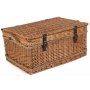 Rope Handled Green Tweed 6 Person Hamper