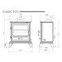 Classic 8 SL Eco Multifuel Stove - Oxford Grey - 5kw