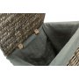 Small Square Laundry Basket With Grey Sage Lining