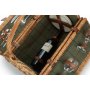 2 Person Green Tweed Barrel Hamper
