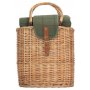 Oval Green Tweed Chiller Hamper Basket