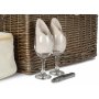 Antique Wash Lidded 2 Person Hamper