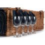 4 Person Blue Tweed Hamper
