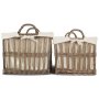 Set of 2 Malmö Openwork Laundry Storage Baskets