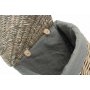 Small Antique Wash Corner Laundry Basket With Grey Sage Lining