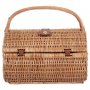 2 Person Green Tweed Barrel Hamper