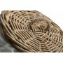 Small Round Rattan Laundry Hamper Basket With White Lining