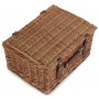 4 Person Green Tweed Classic Picnic Hamper